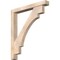 Ekena Millwork Merced Block Smooth Bracket w/ Offset Brace, Douglas Fir, 5 1/2"W x 42"D x 48"H BKT0604X42X48MRC05SDF - alternate 1
